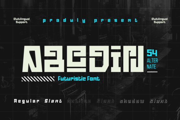 Abodin: A Futuristic Font for Web Design