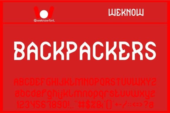 Backpackers Font for Bold Branding