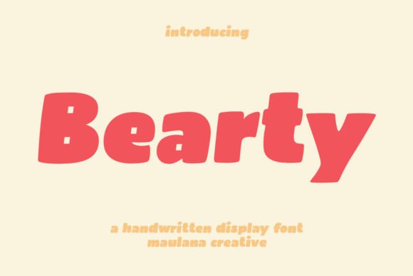 Bearty: A Bold Display Font for Creative Campaigns