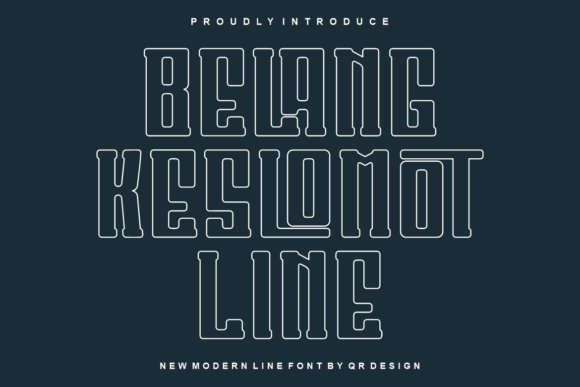 Belang Keslomot Line Font for Bold Branding