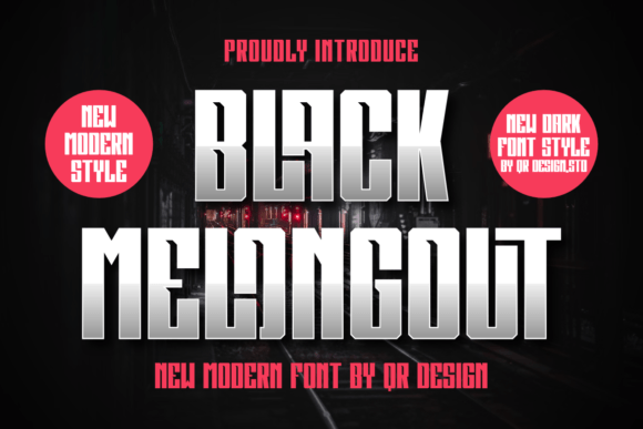 Black Melongout Font for Creative Projects