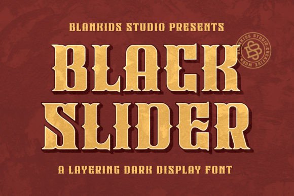 Black Slider: The Gothic Typeface for Dark Crafts