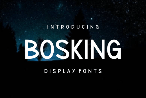 Bosking: A Bold Display Font for Editorial Impact