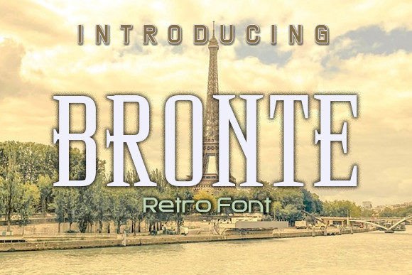 Bronte: A Stylish Retro Display Font for Modern Web Design