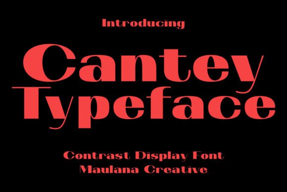 Cantey: A Bold Display Font for Web Design