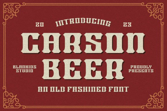 Carson Beer Font
