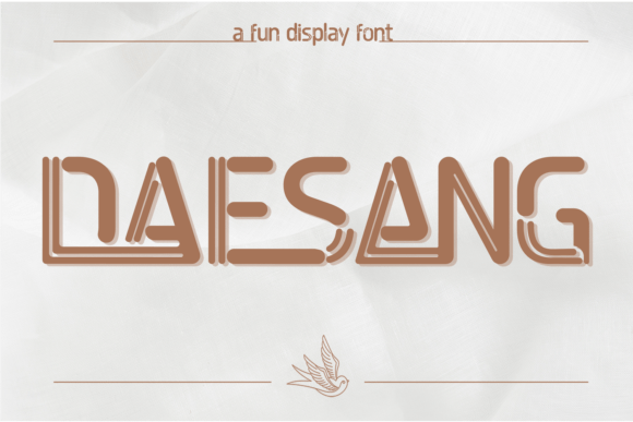 Daesang Space: A Futuristic Display Font for Modern Makers