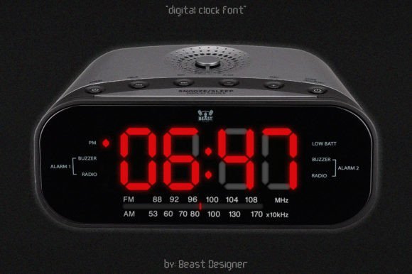 Digital Clock Font