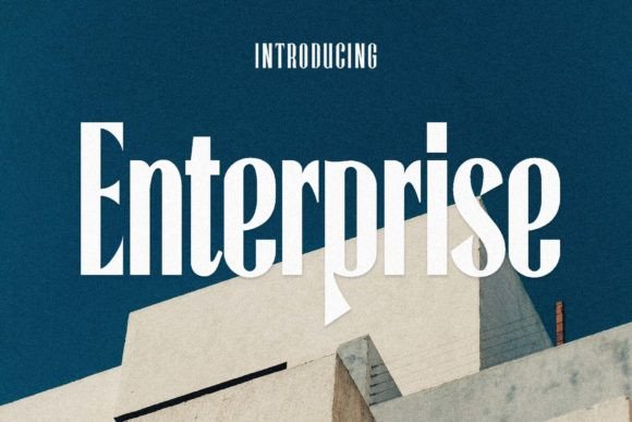 Enterprise Font for Creative Projects