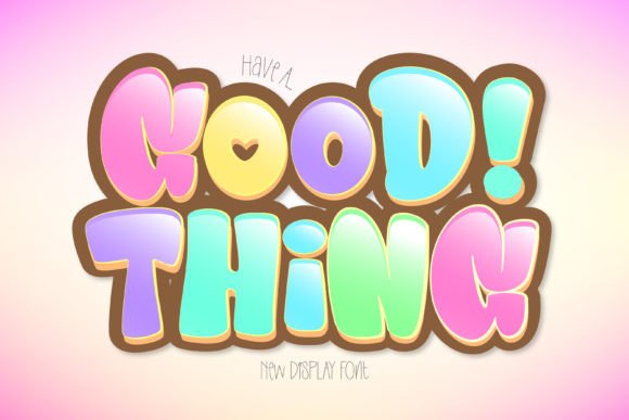 Good Thing: A Bubbly Display Font for Joyful Editorial Design