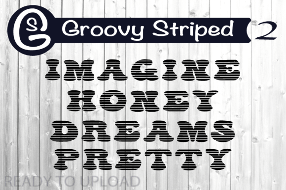 Groovy Striped Font for Web Design