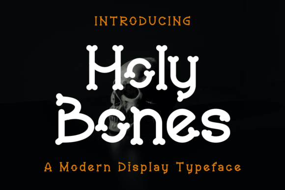 Holy Bones Font for Creative Projects