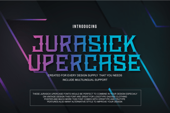 Jurasick Uppercase Font Review