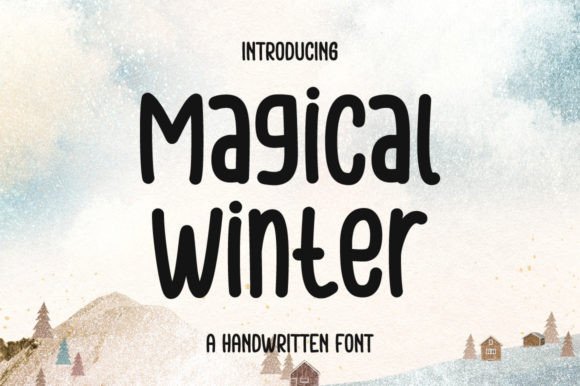 Magical Winter: A Delicate Display Font for Creative Projects
