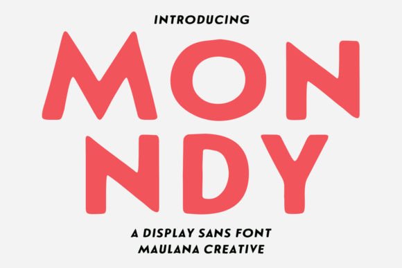 Monndy Stamp Display Font for Bold Business Branding