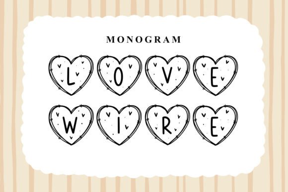 Monogram Love Wire Font Review