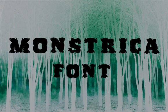 Monstrica: Scary Display Font for Halloween Campaigns