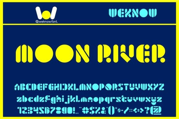 Moon River: The Techno-SciFi Display Font for Bold Branding
