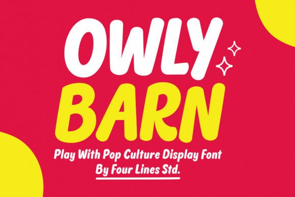 Owly Barn: A Joyful Display Font for Crafters