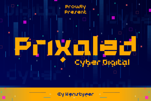 Prixaled: A Futuristic Display Font for Modern Branding