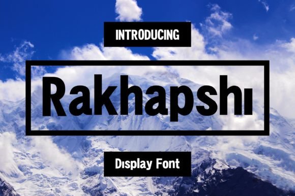 Rakhaposhi: A Modern Display Font for Editorial Design