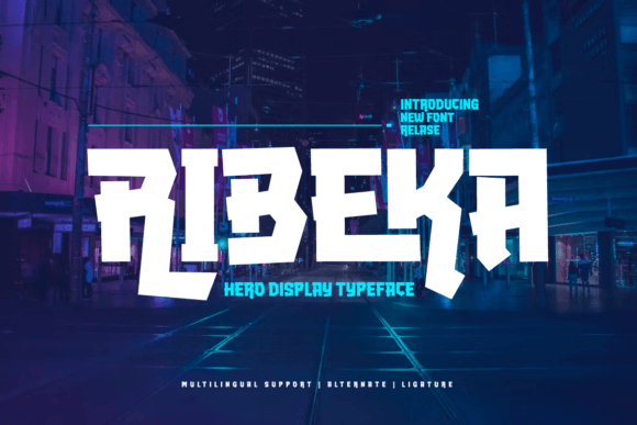 Ribeka: A Bold Display Font for Modern Web Design