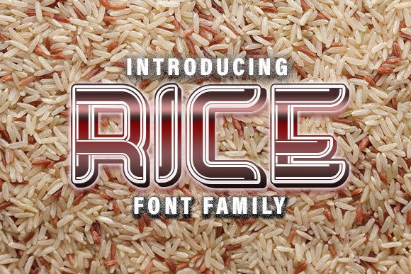Rice Font for Bold Campaigns