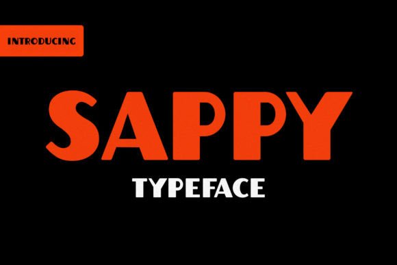 Sappy: A Bold Font for Business Branding