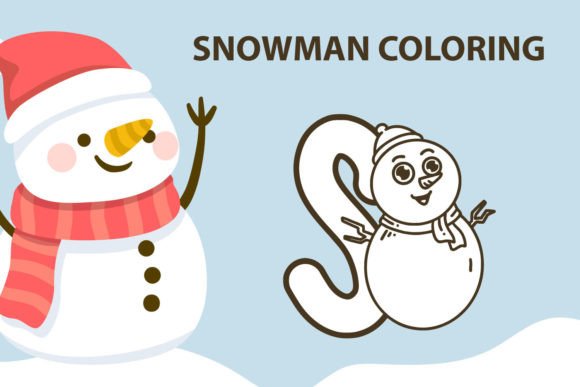 Snowman Coloring Font for Creative Campaigns