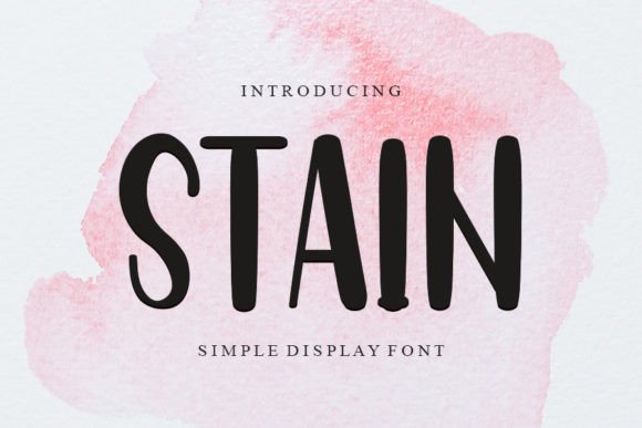 Stain: A Timeless Display Font for Editorial Design