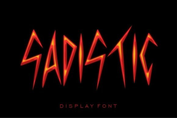 Tf Sadistic: A Bold Display Font for Impactful Branding