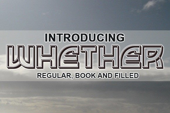 Whether: A Retro Display Font