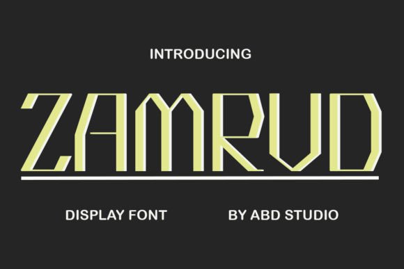 Zamrud: A Modern Display Font